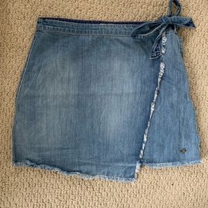Roxy Denim Wrap Skirt